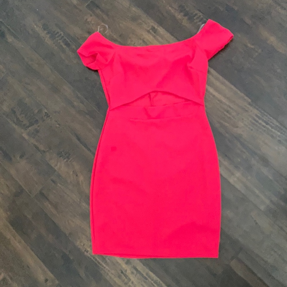 Fuchsia mini dress